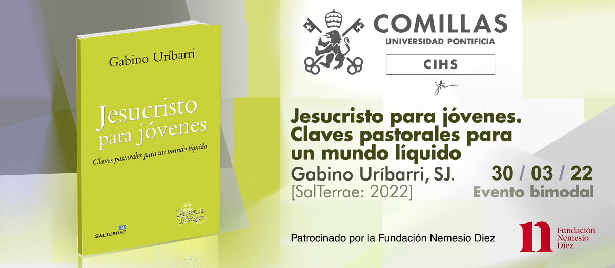 🔴El miércoles tienes una cita con GABINO URÍBARRI, SJ: presentación de "Jesucristo para jóvenes". <a href="/Salterrae_GCL/">Sal Terrae</a>, 2022

🗣️Mesa redonda con Gabino Uríbarri, <a href="/silviarozas/">Silvia Rozas</a>, <a href="/SantiagoMourelo/">Santiago García Mourelo</a>, <a href="/raultinajerora/">Raul Tinajero</a> y Alba Duchemin

Presencial y #online 18.30

+ info eventos.comillas.edu/80085/detail/p…