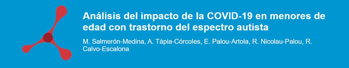 Nuevo artículo de Revista de Neurología: Análisis del impacto de la COVID-19 en menores de edad con trastorno del espectro autista

Por <a href="/hospitalclinic/">Hospital Clínic</a> <a href="/calvo_escalona/">Rosa Calvo Escalona</a> 

Artículo disponible en >> bit.ly/3uvbbFj
#RevNeurol #RevistaNeurologia