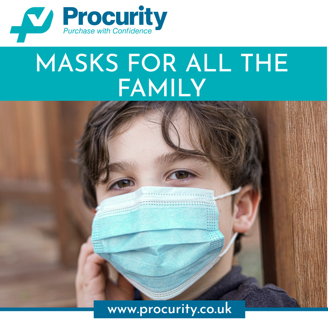 Procurity1's tweet image. Our range caters for a variety of needs including children’s disposal and reusable fabric masks. Our masks can be trusted as we vet all masks to ensure they meet high standards. Shop our range 👉 procurity.co.uk #masks #wearamask #safetyfirst #staysafe #coronavirus