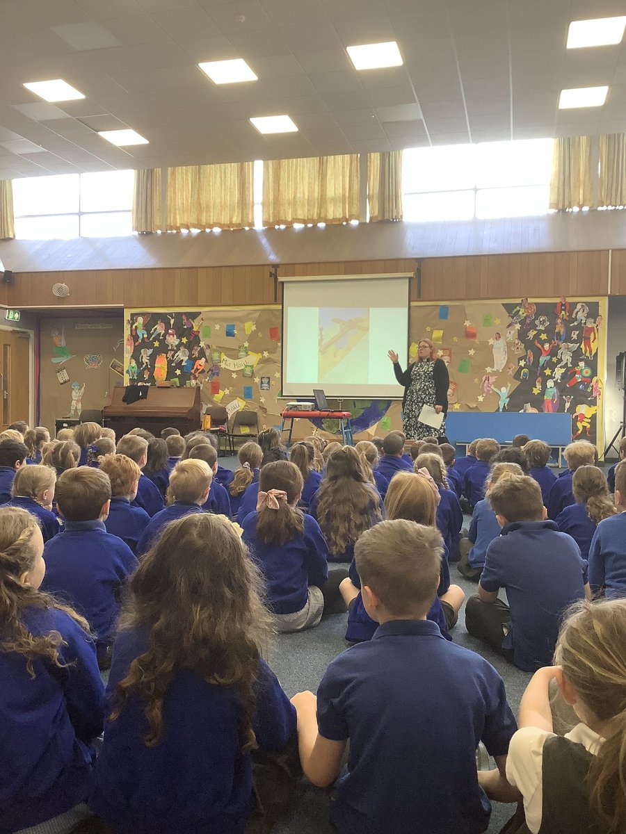 A great start to the week with Rev Bee visiting the children to talk about Easter &amp; feelings.  #community #sandbach #reflection #Easter   <a href="/sandbachchurch/">Sandbachchurch</a>