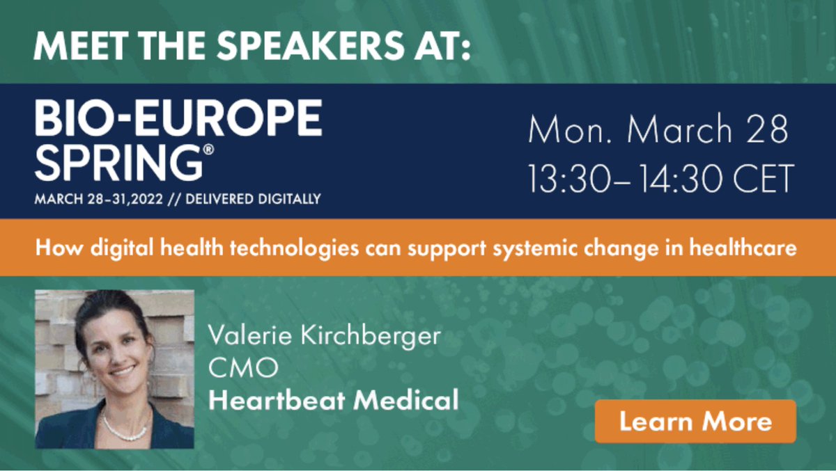 Today: Valerie Kirchberger @dr_vkirchberger  at #BIOEuropeSpring discussing systemic change in #healthcare together with @EVERSANA, <a href="/heal_capital/">Heal Capital</a>, <a href="/merckgroup/">Merck</a> and more.

→ informaconnect.com/bioeurope-spri… 

#digitalhealth #innovation #vbhc #patientcentricity
