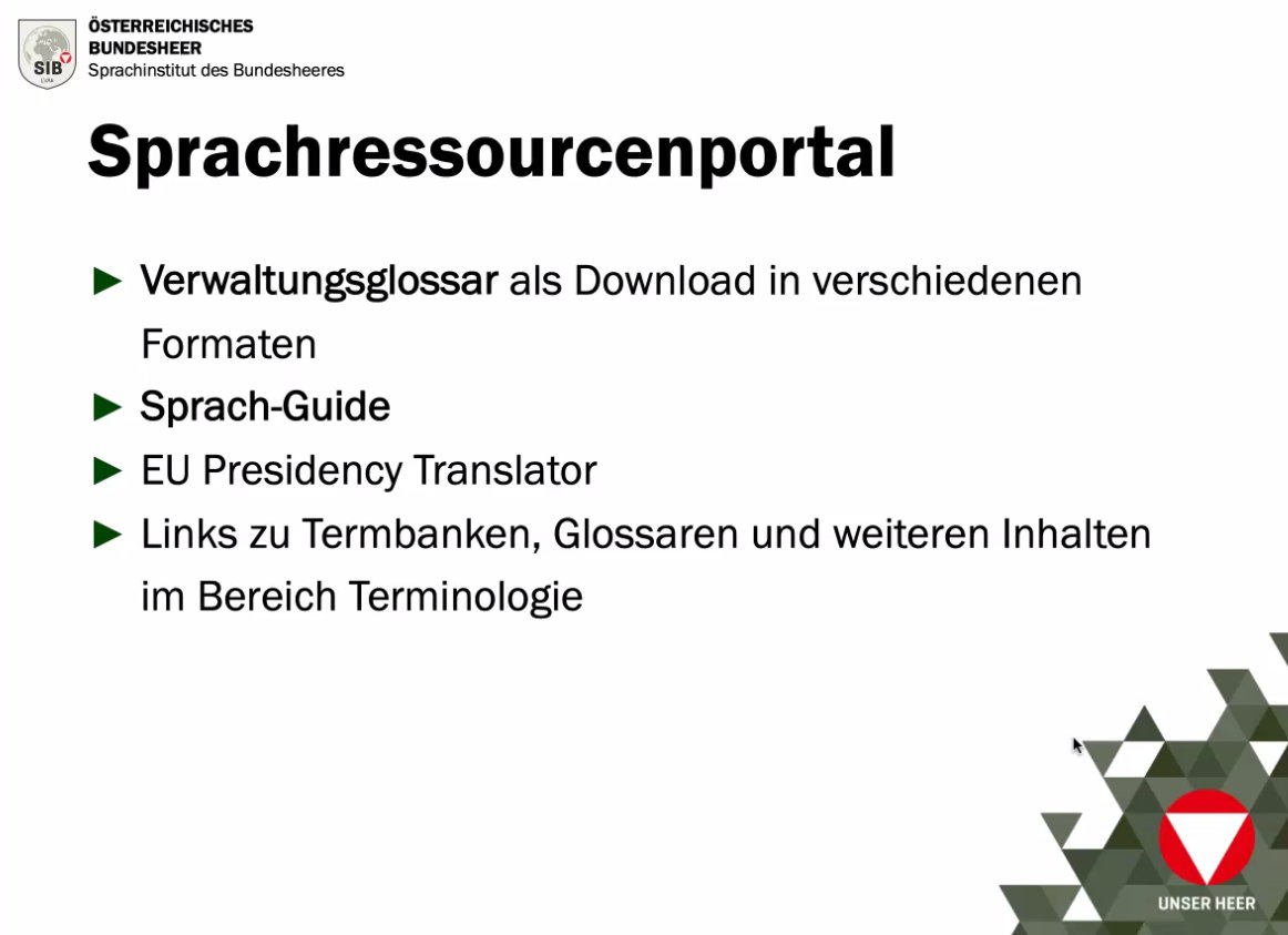 datagvat's tweet photo. Daten für Sprachtechnologien - https://t.co/daieO6K3Ih (Sprachinstitut des BMLV) bietet Hilfsmittel für die sprachübergreifende Kommunikation auf Deutsch und Englisch, zB Verwaltungsglossar mit Terminologie der österreichischen Verwaltungssprache https://t.co/QfKXBWxB0g