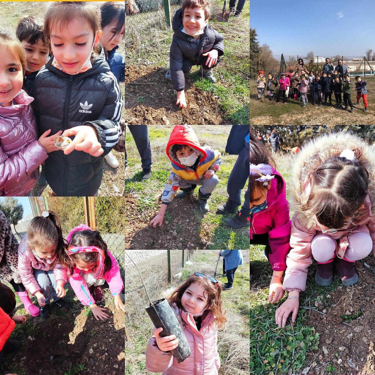 bk_corum's tweet photo. Yarının doğası bugünden yaratılır.
M.Kemal Atatürk
Okul öncesi öğrencilerimiz Orman haftası kapsamında ağaçlarını diktiler.🌳👏
#dünyabenimevim🌏
#bkokulöncesi🎈
💙❤️ https://t.co/vORQKp6lZl