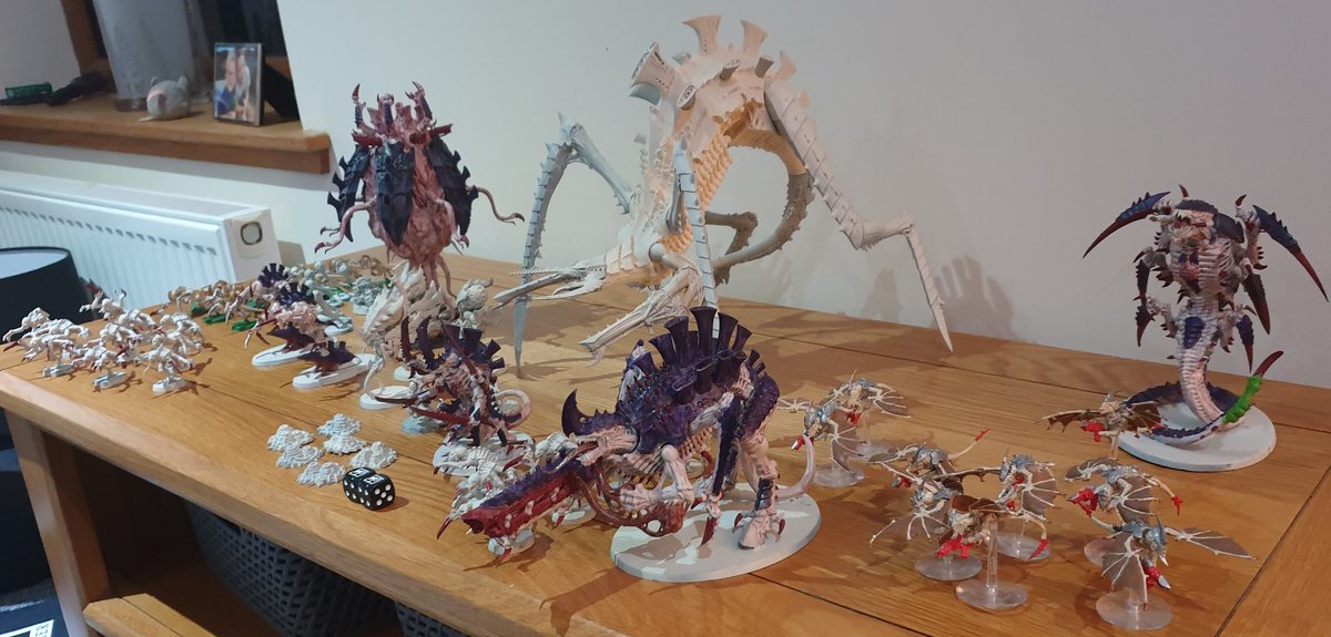 ClubMintlaw's tweet photo. Club member James has been showing off the huge Tyranid army he has been amassing. A great display of skill and painting! #40k https://t.co/3HwYxl1mT4