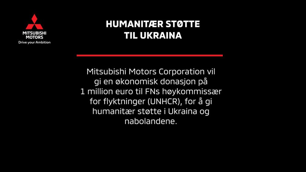 Mitsubishi Motors skal støtte humanitær krise i Ukraina mynewsdesk.com/no/mitsubishi/…