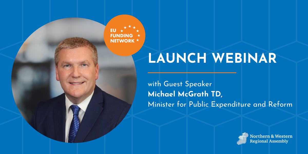 🇪🇺 EU Funding Network 🇪🇺 

We are looking forward to this morning's NWRA EU Funding Network Launch webinar from 11am - 1pm with guest speaker <a href="/mmcgrathtd/">mmcgrathtd</a>

Want to join? Register here 
👉bit.ly/EUFundingWebin…
.
.
.
.
#letsbemore #euinmyregion