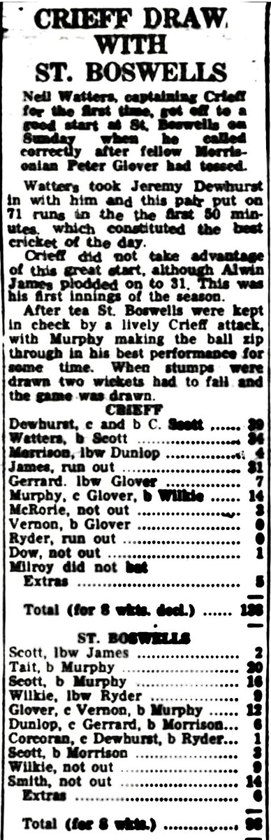 ScottyCricket's tweet photo. #Season1970 #CrieffCC v @boswells_st https://t.co/OH8RybUtBz