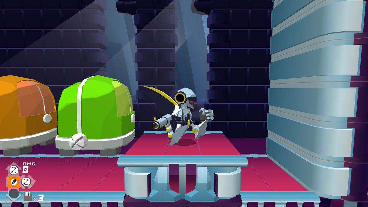 whitehanger1gou's tweet photo. こんばんはんがーです～
Megabyte Punchクリア記念に、
ビジュアルだけに特化した機体を作ってみました～！
4種のカラーを用意しましたがどれもいいですね...このゲームはカラーリングの種類が沢山あるのも最高なんですよね。
#MegabytePunch https://t.co/5cfdh9pvst
