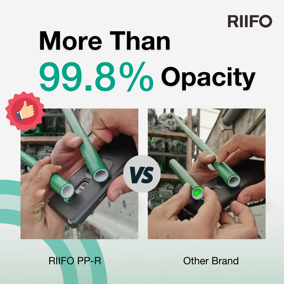 riifo_group's tweet image. Seeing is believing. It's proved that RIIFO #pprpipe, with more than 99.8% opacity,👍👍 can significantly inhibit bacterial growth and prevent secondary pollution when delivering #water.💦
#plumbing #plumber