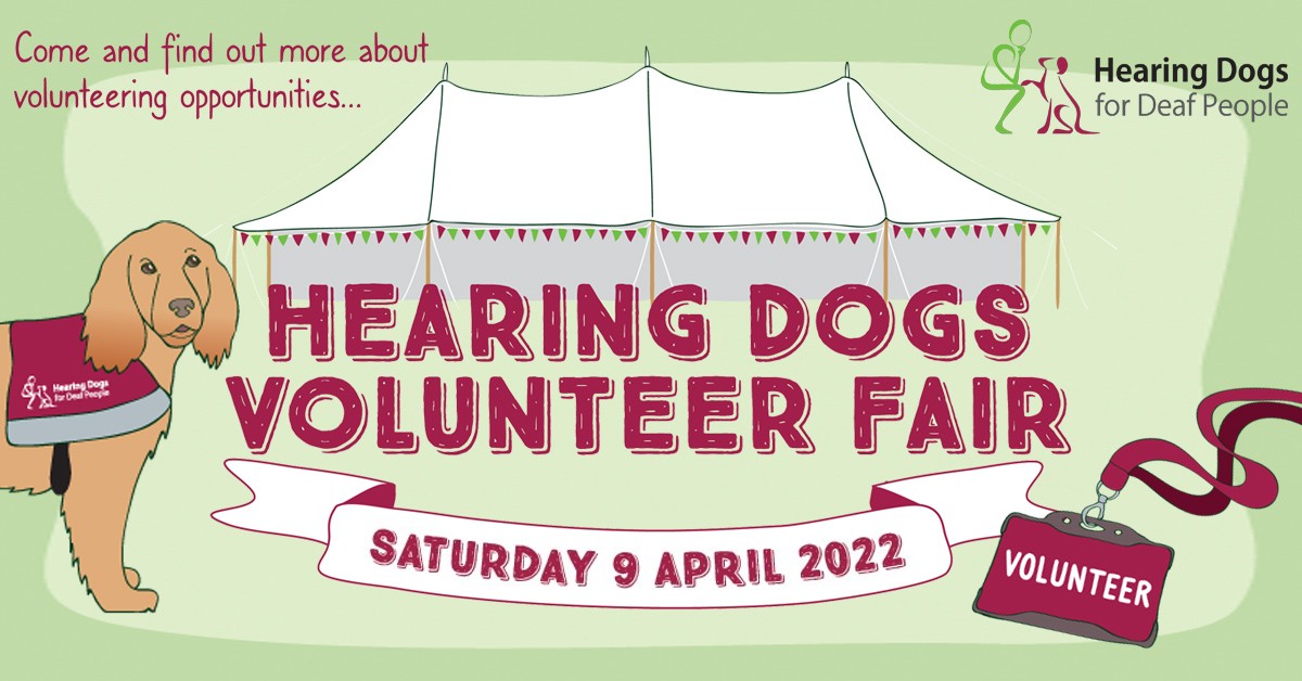 Thinking about volunteering?

Come along to our annual Volunteer Fair on Saturday 9 April at The Grange, Saunderton to find out how you can get involved 😊🐾

Click here for more info about the day >> hearingdogs.org.uk/volunteer/volu…