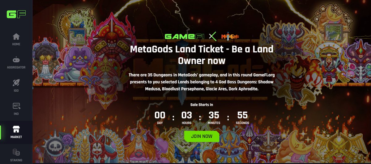 @rovercrc Passive income generating is taking another form with <a href="/PlayMetaGods/">MetaGods Official</a> #NFT land sale, holders get rewarded with loots from fallen players in the dungeons, #INO goes live in less than 4 hours!! #NFTs #Metagods