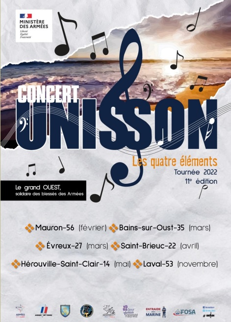 #CONCERT CARITATIF UNISSON
La CPME Bretagne partenaire de La Ligue Ouest de la Fédération des Clubs de la Défense pour apporter son soutien à la tournée de concerts caritatifs.
RENDEZ-VOUS le samedi 2 avril à la Passerelle - St Brieuc
cpme-bretagne.fr/%C3%A9v%C3%A8n…