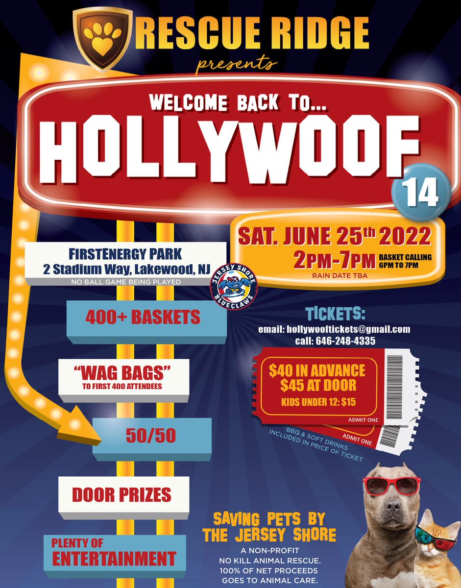 One of our favorite events is back, and better than ever! Get your tickets to Hollywoof and support the animals of <a href="/rescueridge/">Rescue Ridge</a>! 🐶🐾 #hollywoof #adoptdontshop #animalcare #rescueridge #client