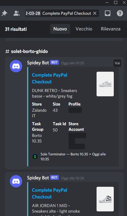 addtocart_bot's tweet image. Lunedì recap zala🔥😈
Dunk fog 
Dunk olive 
J1 mid antracite 
31x tot 
Thanks fam 💚
@checkouters 
@GaneshBot @GaneshCooked
@SoleTermSuccess @SoleTerminator 
@koch_vpn 
@ByteProxies 
Private DC 🤫