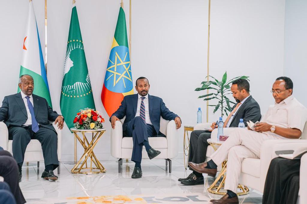 AbiyAhmedAli's tweet photo. The ties between our two nations are historical and broad based. It is not only neighborly ties, but familial. President @IsmailOguelleh and I are committed to capitalizing on existing foundations for mutual prosperity. https://t.co/6JzKhuH8Y5