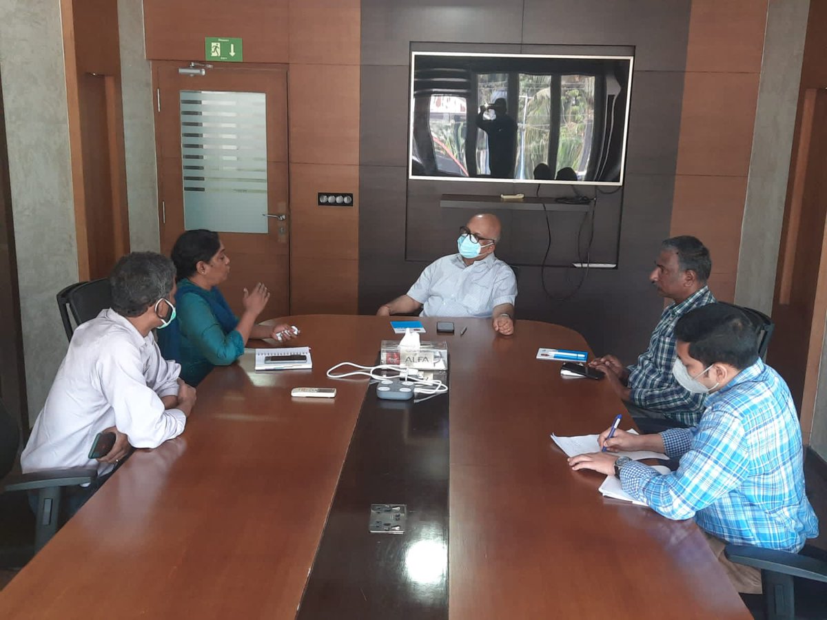 MPEDACOCHIN's tweet photo. Shri. Sundeep Kumar Nayak IAS, MD, NCDC and Chairman, COOPEXCIL visited M/s Febin Marine Foods, Alappuzha on 28.03.2022 as part of his visit to Kochi. 

@DoC_GoI @ICAR_CMFRI @icarcift https://t.co/BNDFF2ZKim