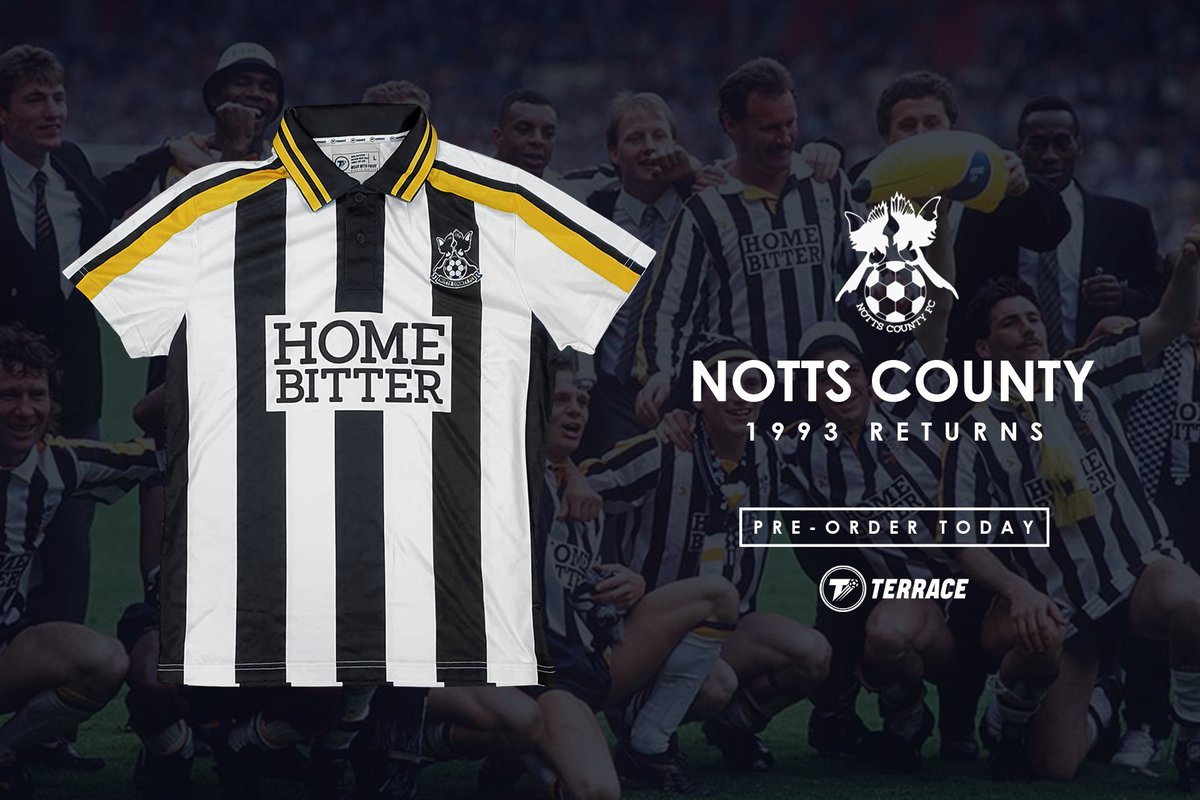 theterracestore's tweet photo. The 1993 @Official_NCFC retro shirt is now available for pre-order at https://t.co/SgtKD2mduv.

What a beauty! Available in sizes XXS - 5XL!

Retweet, we have one available to gift when it sells out! #nottscounty https://t.co/0yMGc7AfTe