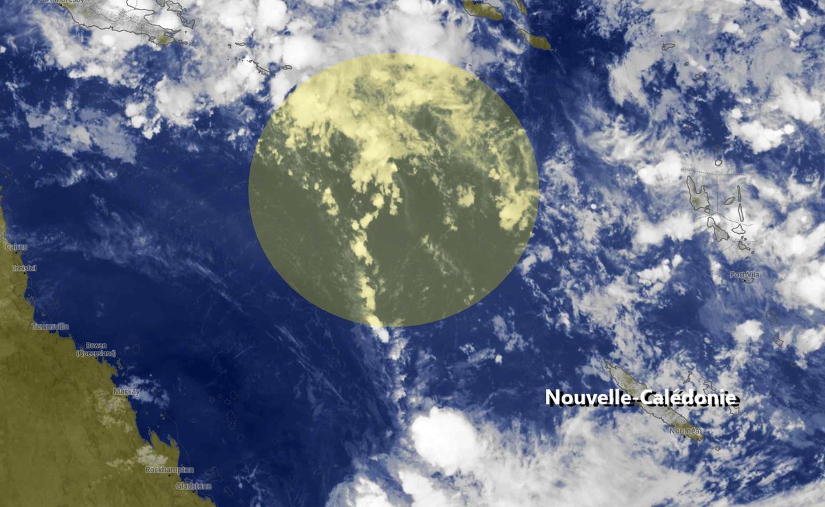 Meteouragans's tweet image. La semaine prochaine, une perturbation pourrait se former en #merdeCorail. Les modèles #GFS et #ECMWF font apparaître un #cyclone tropical mais vu l'échéance, le risque cyclonique est pour le moment faible. #NouvelleCalédonie