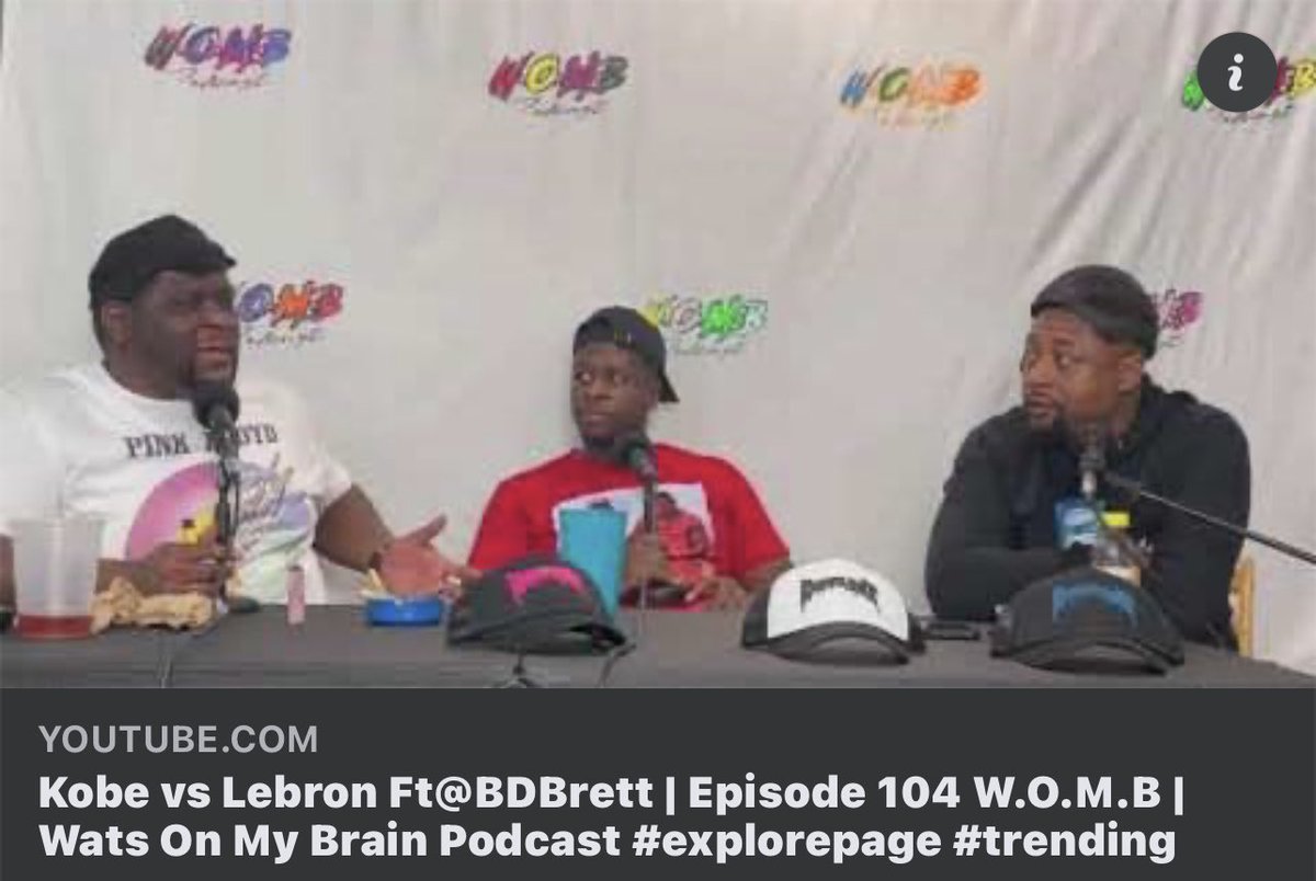 WatsBrain's tweet photo. Kobe vs Lebron Ft @Acatlast @ComedianWatts @bdbrett2x | Episode 104 W.O.M.B | Wats On My Brain Podcast #explorepage #trending #watsonmybrain #watsonmybrainpodcast #womb #podcast #BORNDIFFERENT #clothing #clothingbrand #clothingline
https://t.co/cIdoComESl 👈🏿👈🏿 CLICK THE LINK‼️ https://t.co/YQ2uMQXvS3