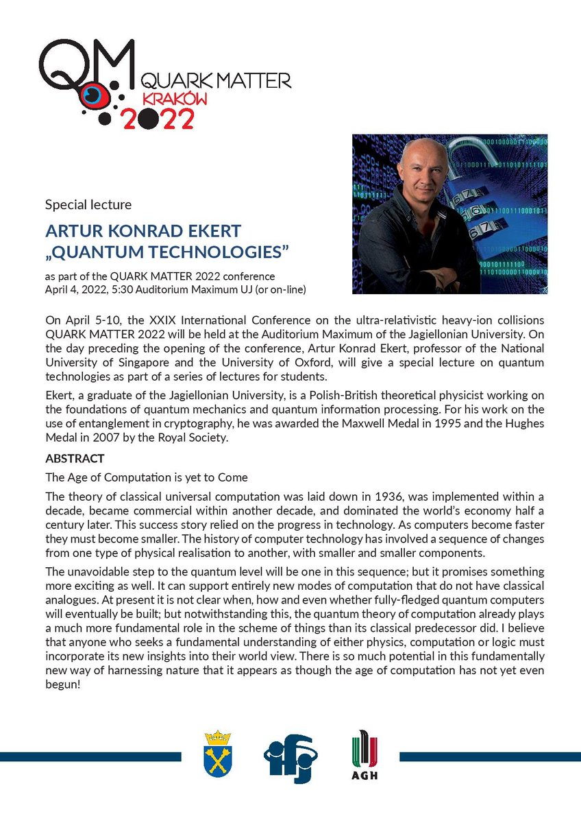 Special lecture on April 4, 2022.