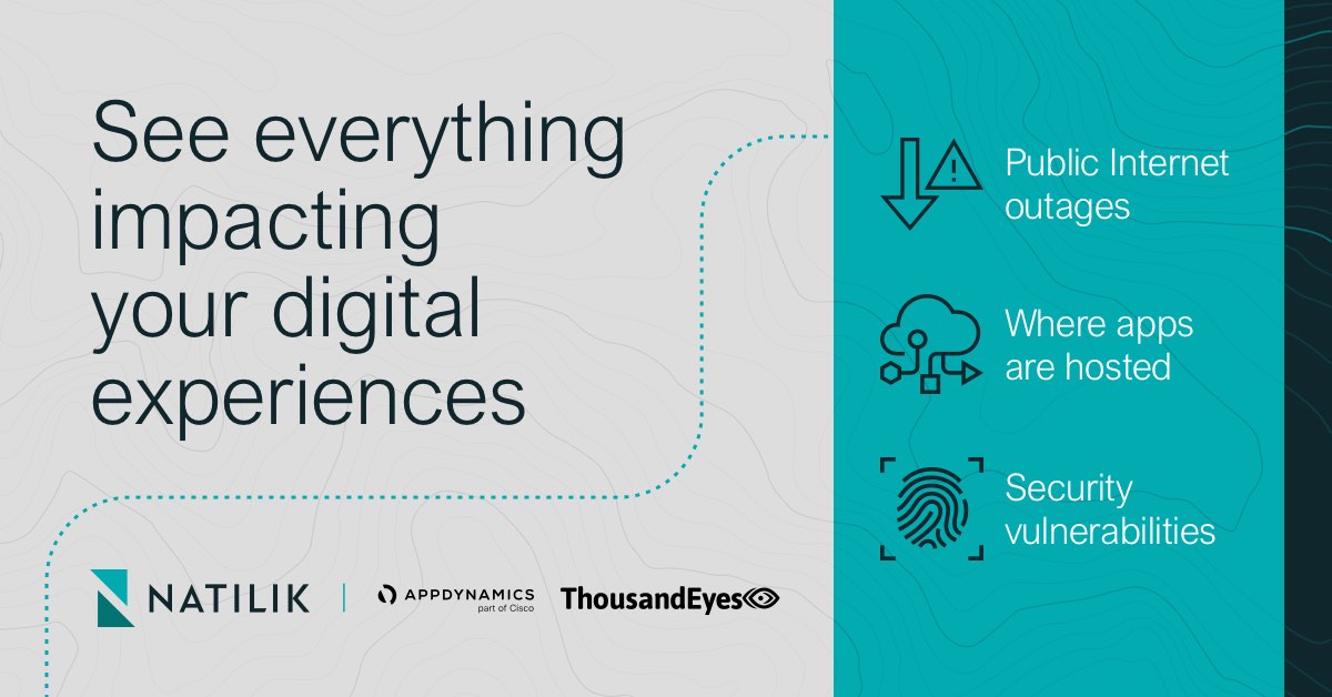 You can’t improve what you can’t see. Understanding everything that’s impacting your digital experiences, no matter how small, is essential to changing them for the better.  Get the guide:
solutions.natilik.com/full-stack-obs…