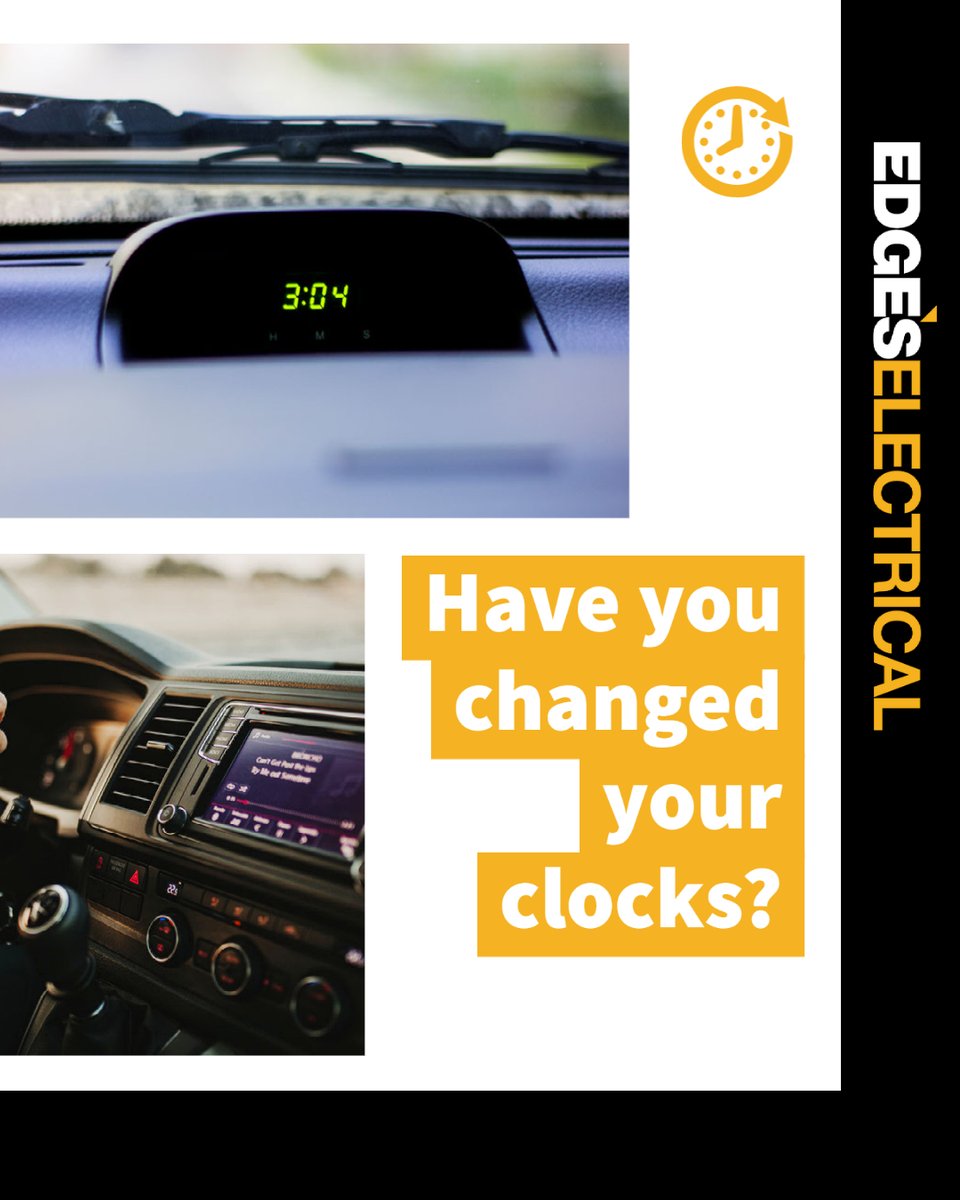 EdgesElectrical's tweet image. Have you changed your clock in your vehicle⏰ Or are you back on the right time after not being able to change it when we went back an hour?

📞 01829 732295
📧 sales@edgeselectrical.co.uk
💻 edgeselectrical.co.uk

#autoelectrical #autoelectrician #springforward #clockschanging