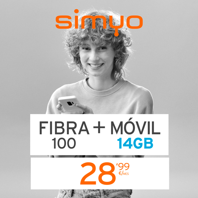 Disfruta de Fibra 100 y 14GB en tu móvil por 28’99€ al mes. Sin líos

Contrátalo en Avila Shop Activación. Fibra, #móvil y más.  - c/ Duque de Alba nº10. #Ávila - TF- 611 68 91 96