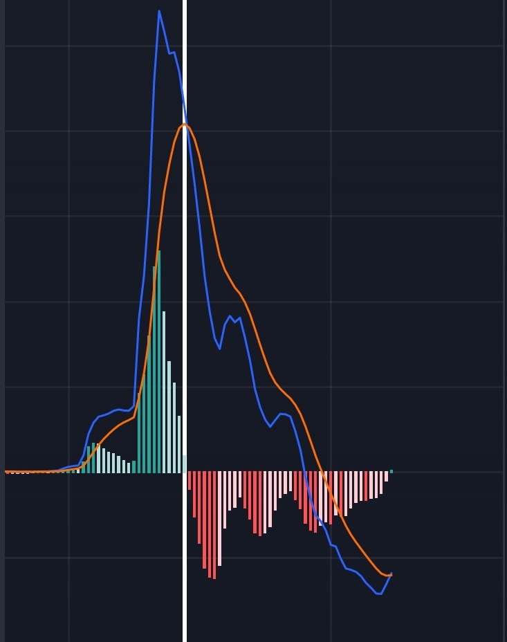 CmonMan98135064's tweet photo. #Dogecoin MACD bar in whe weekly turning into green when last time it was 14th june last year. https://t.co/zYGrDeGFBE