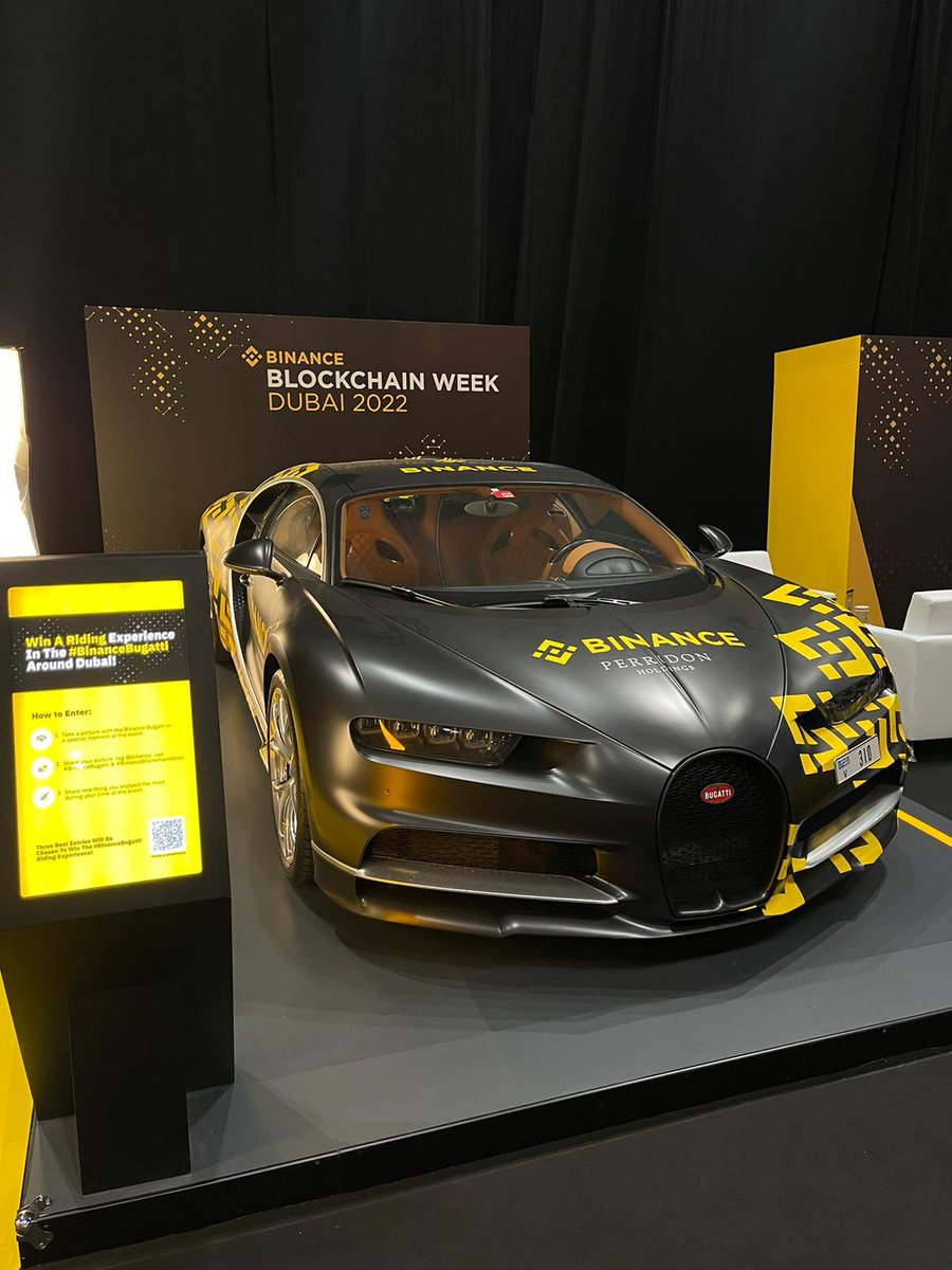 Come and find our car in binance blockchain week