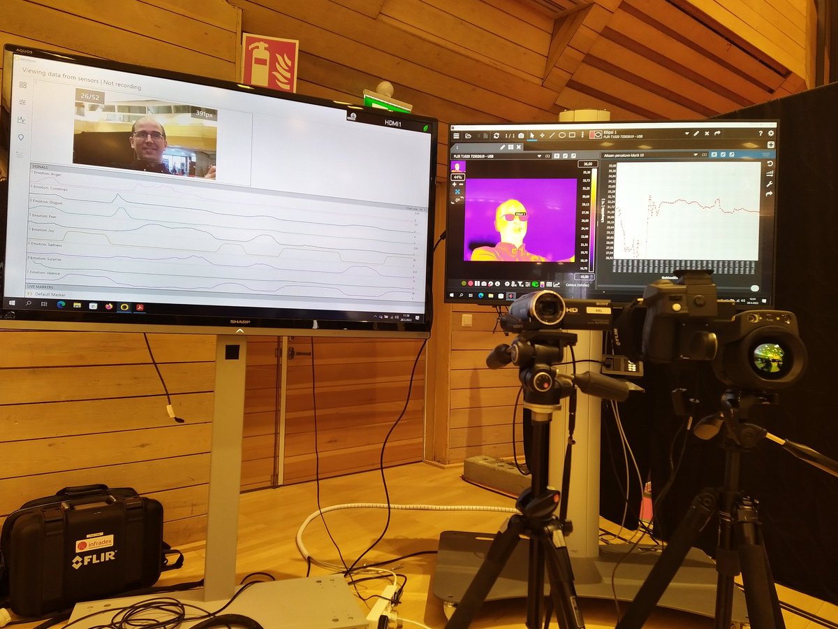 ABL is in the Tekniikan taikaa teekkarius150.fi/events/tekniik…, event in Dipoli, Espoo 28-29.3. 12:00-17:00. We are presenting different ways to monitor human behavior remotely by using Thermal Imaging and Facial Emotion Recognition. Come to see how you feel! #AaltoBehavioralLaboratory
