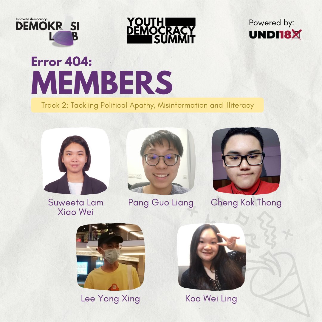 demokrasilab's tweet photo. ❗️ Youth Democracy Summit Throwback ❗️

Demokrasi Lab's Champion goes to Error 404 and their innovation - a multi-part game that lets players learn about our democracy and election as they unlock new levels. 

Congratulations Error 404! https://t.co/cc5mUALOtb