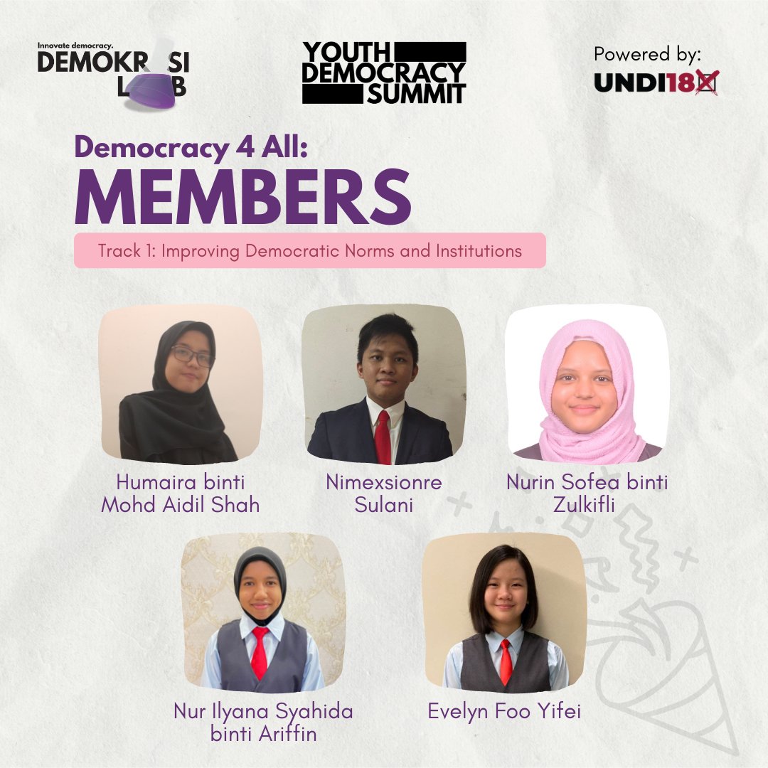 demokrasilab's tweet photo. ❗️ Youth Democracy Summit Throwback ❗️

Demokrasi Lab's Runner Up goes to Democracy 4 All and their innovation - a website called i-Insight that allows Malaysian youths to find out more about voting and learn how to vote. 

Congratulations Democracy 4 All! https://t.co/QOHa1sNIuK