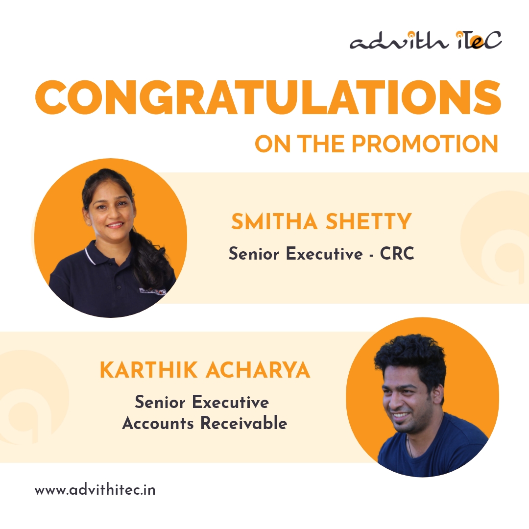 AdvithItec's tweet photo. Congratulations on your promotions. We wish more success to come your way! Well done!!

#promotion #hardwork #appreciation #success #professionalgrowth https://t.co/lpLUybLaSm