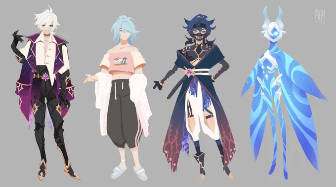 hehe… hehe… new friend for my old genshin oc 