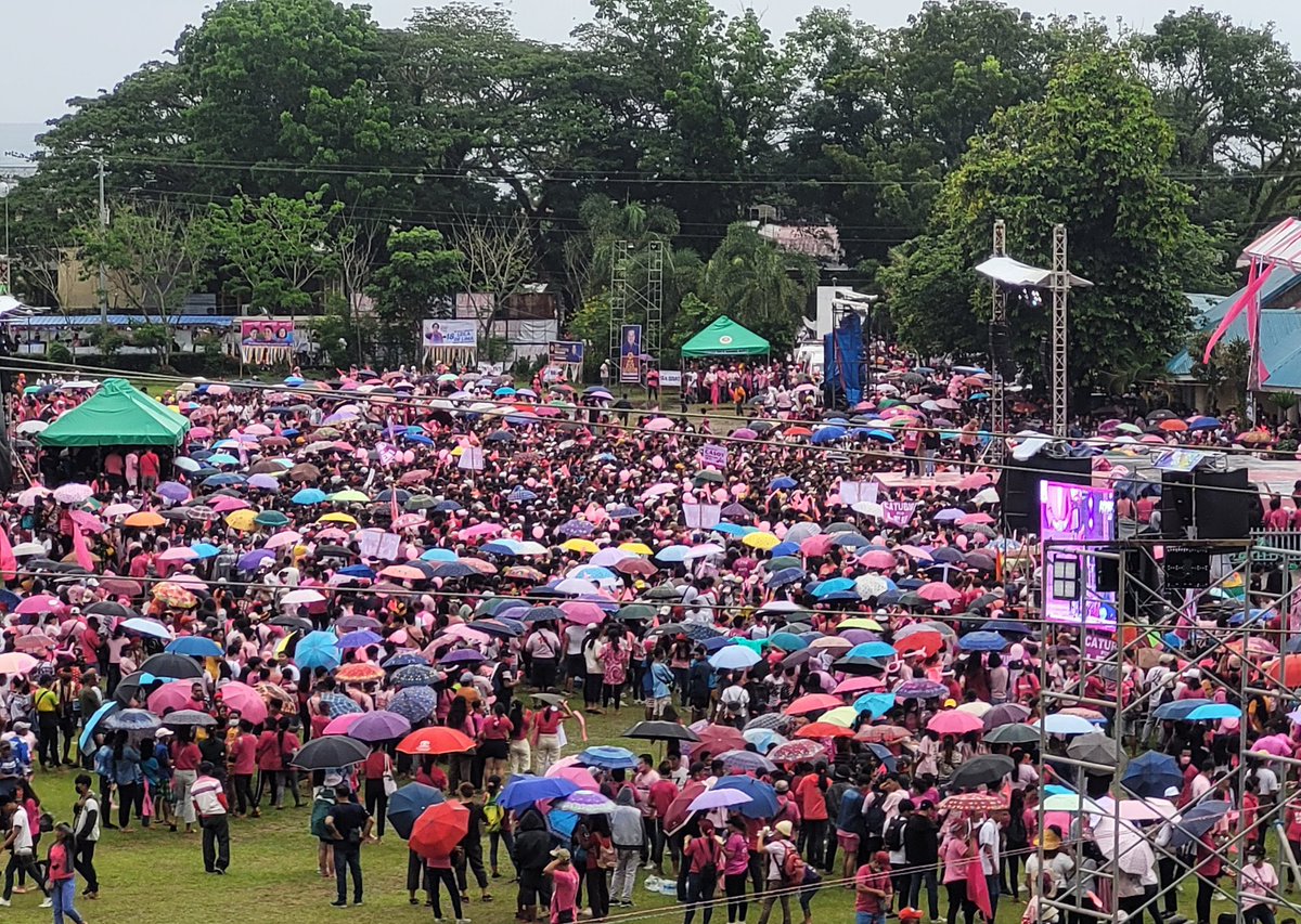 romzhimself's tweet image. As of 2:00pm kanina. Grabe kahit maulan timitindig ang northern samar! 🌸 #NorthernSamarIsPink #SamarIsPink