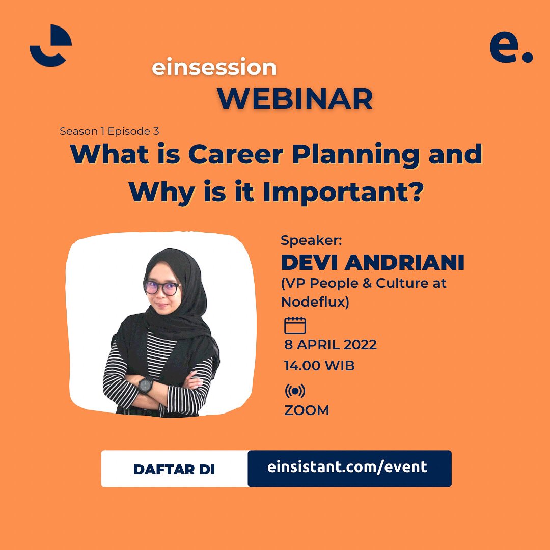 einsession's tweet image. Mahasiswa tingkat akhir? Ini dia saat yang tepat untuk menyusun perencanaan karir kamu!

Jangan sampai, saat kamu sudah lulus kamu masih bingung apa passion kamu dan berujung menjalani pekerjaan yang nggak kamu suka.