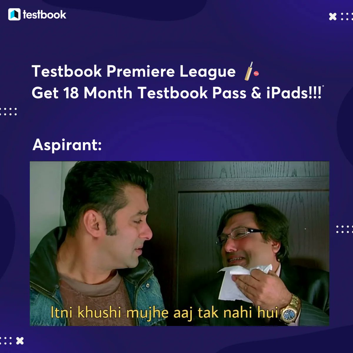 Testbookdotcom's tweet photo. You have a smacking shot at winning an iPAD๐
Buy an 18 MONTH PASS๐ฎ and one lucky user will win an iPad every day๐
#Testbook #ssc #ssccgl #upsc #ias #ips #testbookpass #governmentjobs #governmentexam https://t.co/YeHUWXPQZy