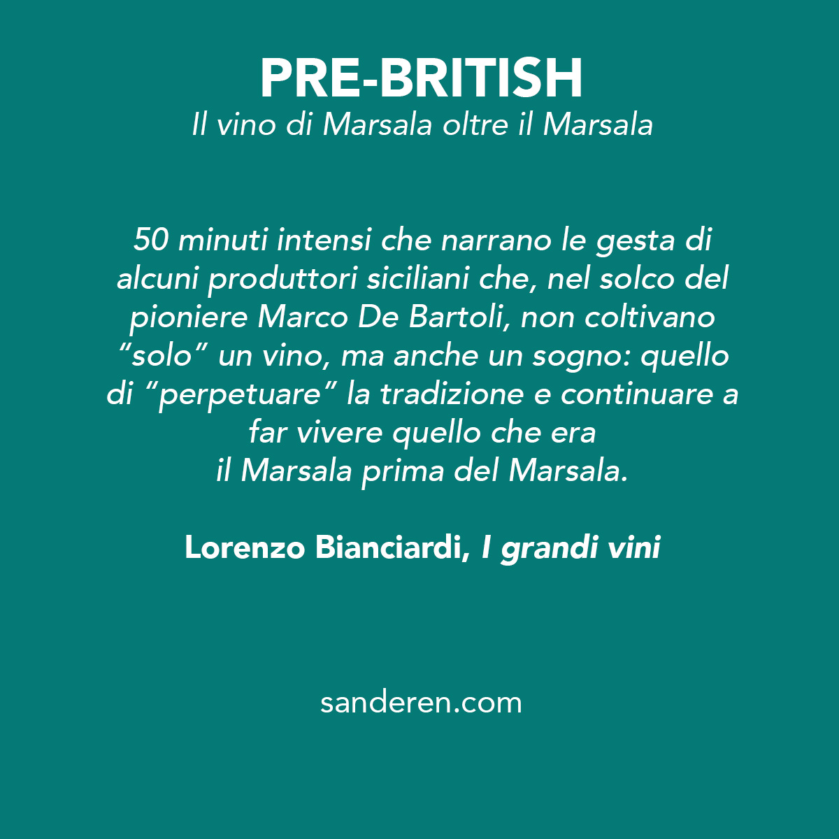 Una bella recensione di Pre-British per la rubrica Pellicole di Gusto di <a href="/lorenzobiancia/">Lorenzo Bianciardi</a> su <a href="/IGrandiVini/">IGrandiVini</a>