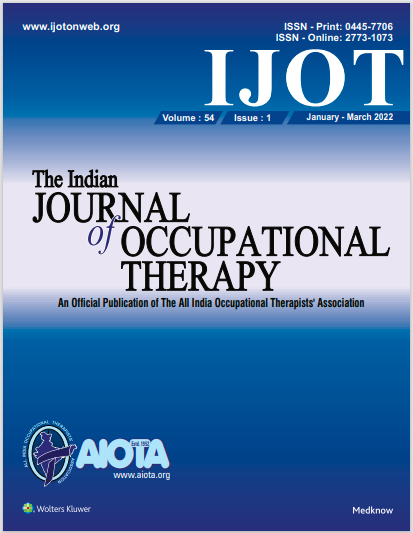 IndianJournalOT's tweet photo. IJOT 2022 Volume 54 Issue 1 (January - March) is now available online

https://t.co/uTTVx31ZhT https://t.co/6v6h1EQ56A