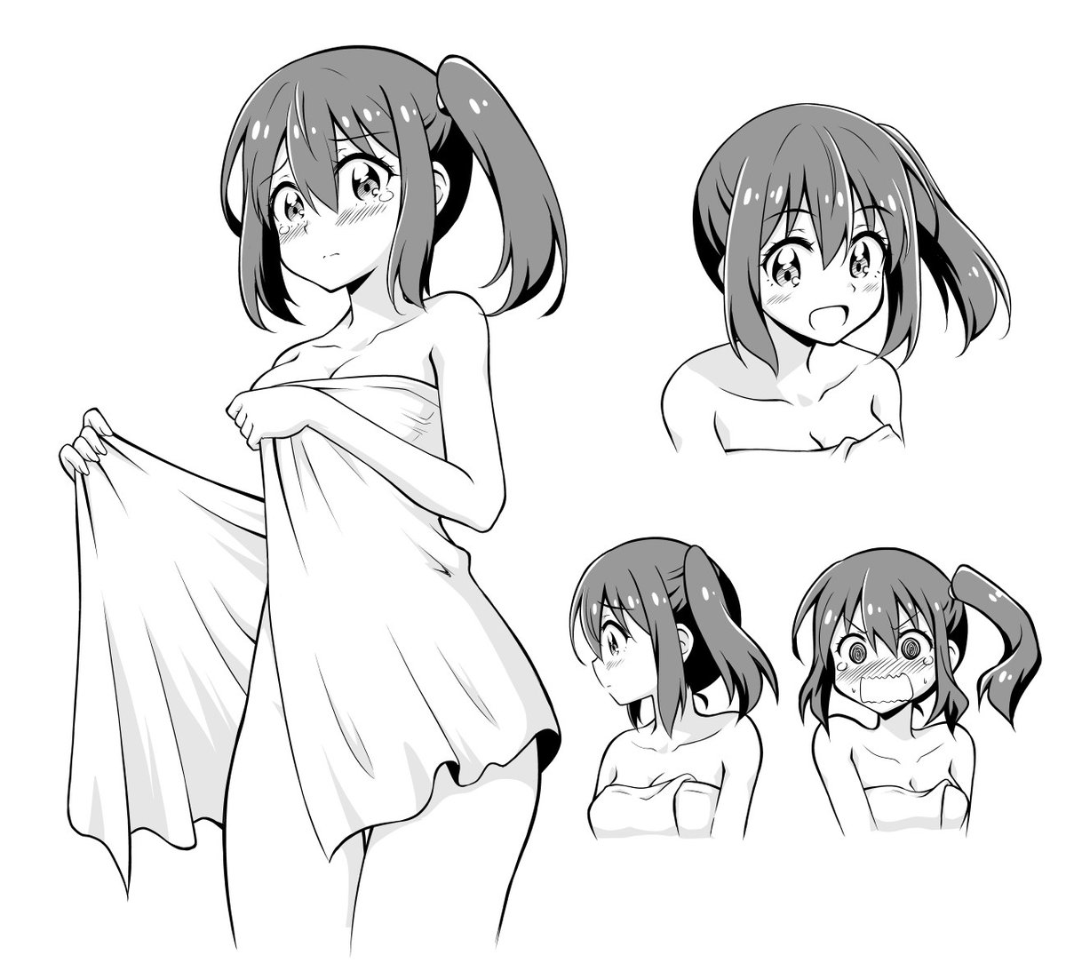 主人公、幡上瑠奈(はたがみ るな)のキャラ表を貼ってみます。
心優しく人の頼みを断れない性格で、しかしとても不運な女の子です。
#全裸勇者