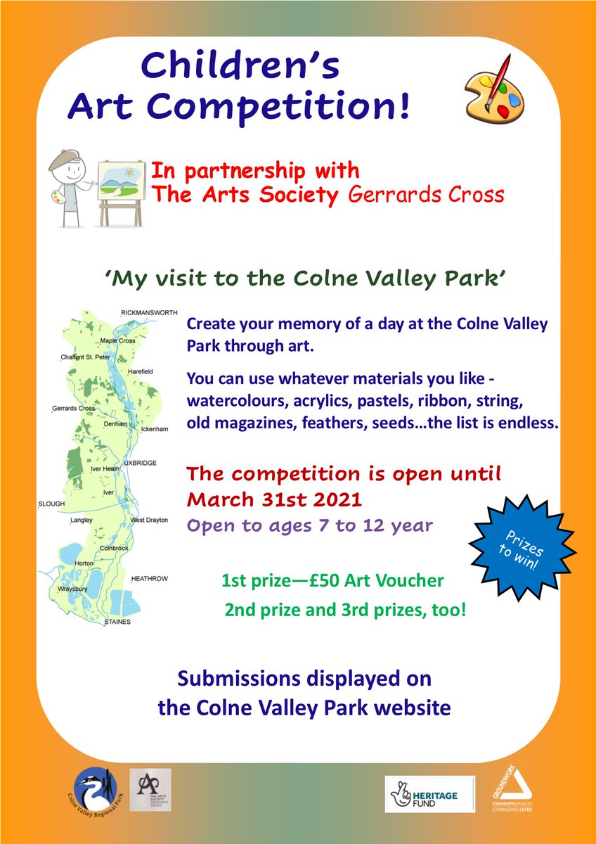 HillingdonFIS's tweet photo. Just a few days left to take part in the @Colne_Valley Children's Art Competition. 
https://t.co/HrvdIVkUJG https://t.co/rA0DuFyC78