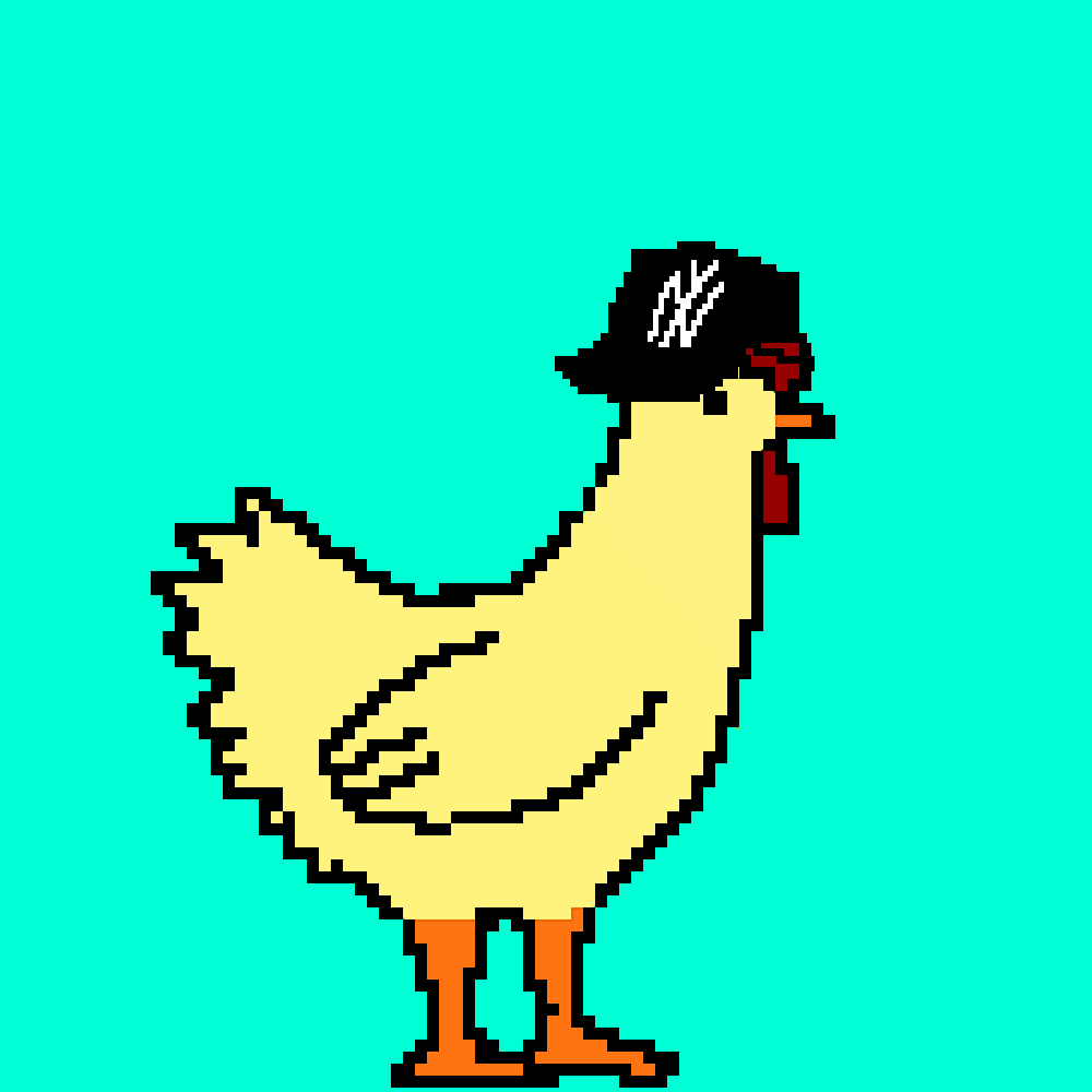 Pixchicken
Pixchicken with New Yankees hat❤️🧢
Chicken from future🫣open, click favorite and buy nft✊🫡 become first modern collector of pixchicken❤️✊

Price: 0.003 ETH💸
#NFT #NFTCommunity
#pixelart

opensea.io/assets/matic/0…