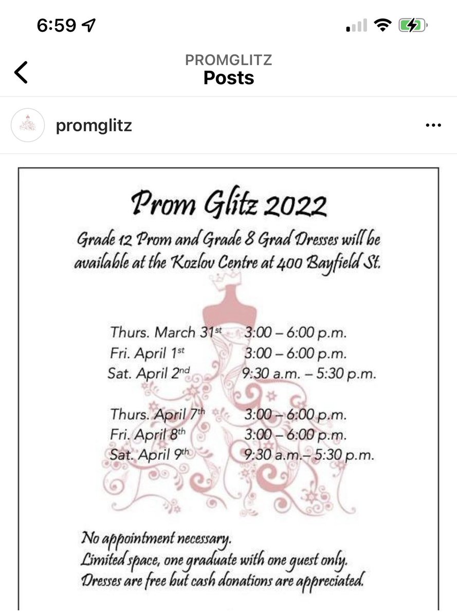 We are so excited to be starting our program again. Please share!
Visit our website for details. 
PromGlitz.ca