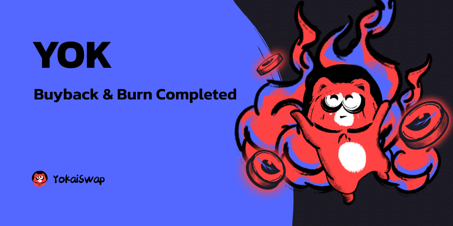 yokaiswapnervos's tweet photo. 🚀 $YOK Buyback &amp; Burn Report🚀 

🔥Total YOK burned: 2994292.5 $YOK (~USD 290K)

✅Transaction IDs (TXID) for YOK burn are listed in the medium article 👇🏼

❤️‍🔥See full details: https://t.co/DMY9c2uDNO

#Nervosnetwork #DEX #YokaiSwap #Tokenburn https://t.co/yZYz2cf189