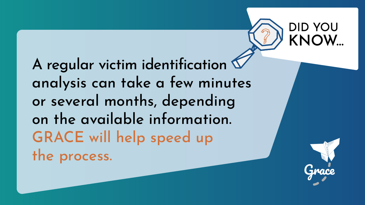 #DidYouKnow that in just one #CSE case #lawenforcement may go through millions of images &amp; videos? 

#GRACEEUProject challenge: develop a model to automatically analyse #CSE visual, audio and textual content.

#GRACEEUProject goal: help investigators to safeguard children.