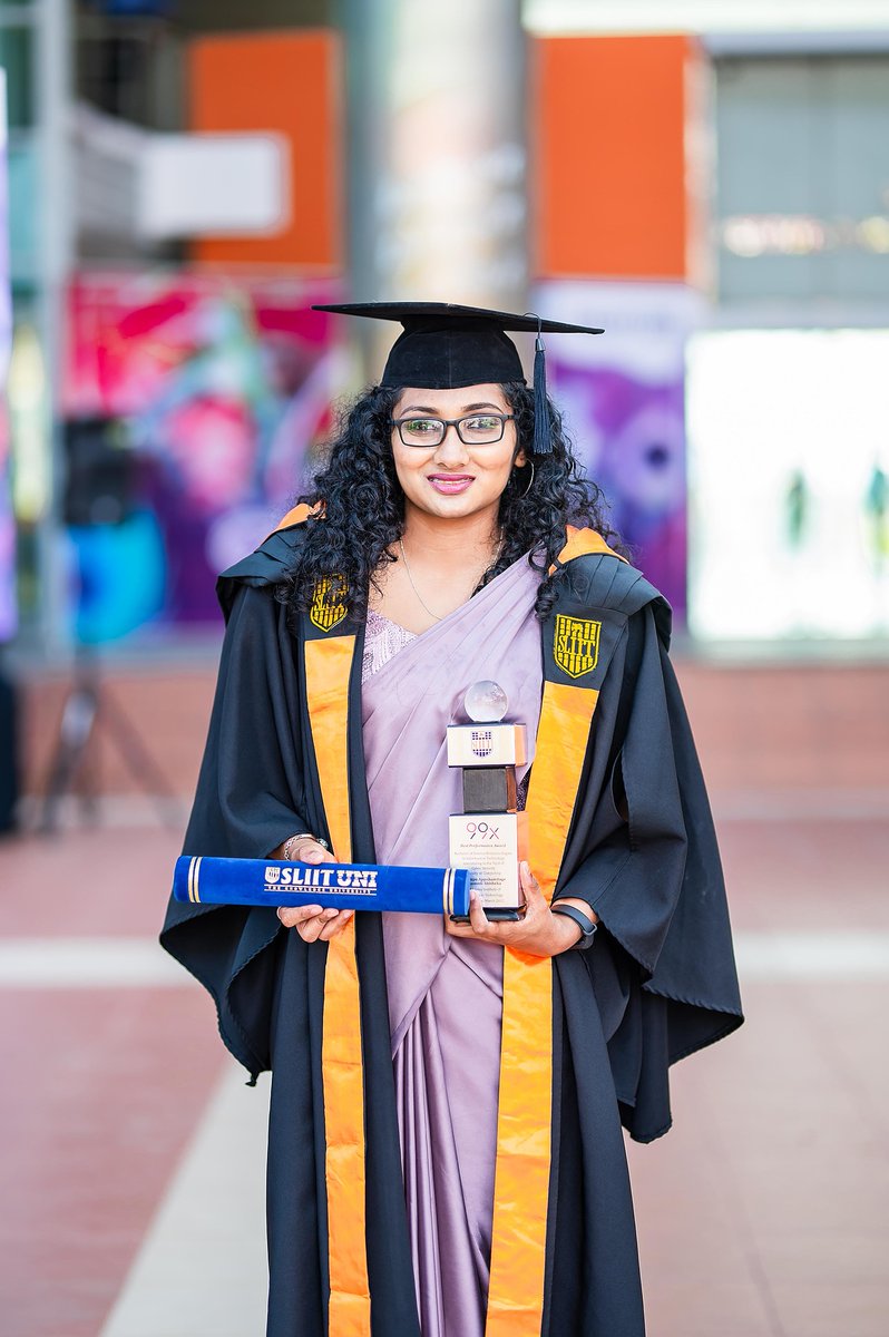 99x_io's tweet photo. Congrats to @SLIIT graduates Chamodi Abisheka for winning best performance in BSc (Hons) in IT (Cyber Security) and Sachini Tennakoon for winning best performance in BSc (Hons) in IT (Data Science) π
#Dotitude https://t.co/inA04gNt3w