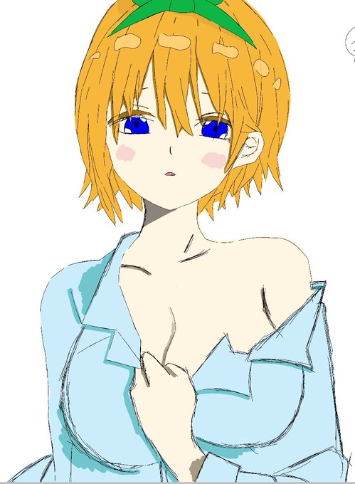 =リクさんがTwitterに投稿した中野一花(五等分の花嫁)のイラスト。