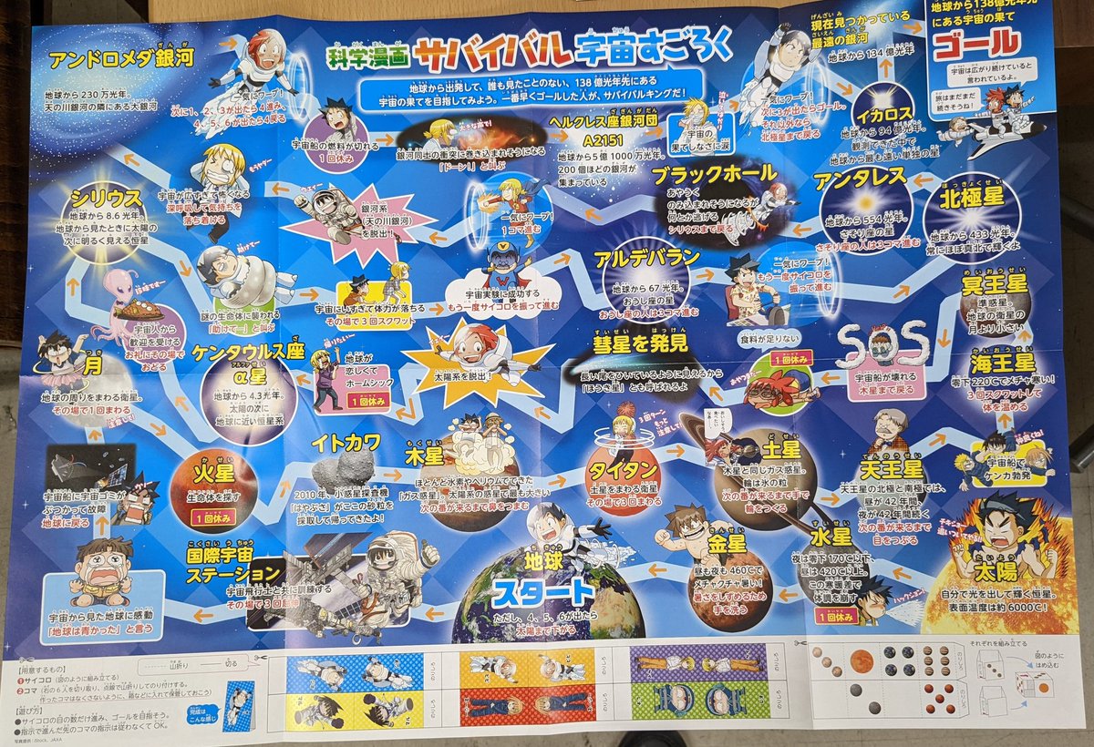 小学生は #サバイバル ! サバイバルシリーズ。今なら「宇宙すごろく