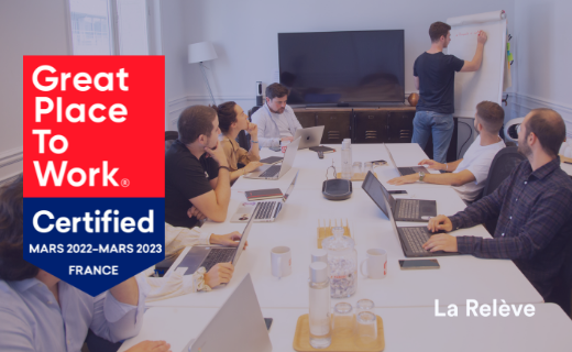 Toute l'équipe de La Relève est ravie de figurer dans la liste des entreprises certifiées Great Place to Work® 🎯 #CertifieeGPTW2021 

Cette certification récompense les entreprises où il fait bon travailler. Nous tenions à remercier l'ensemble des équipes pour leur confiance.