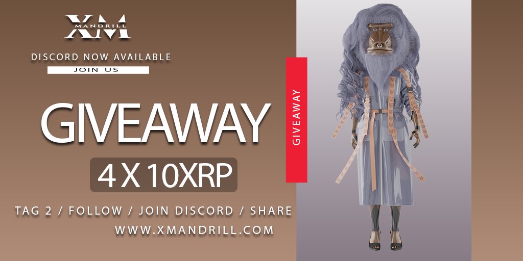 XMandrill's tweet photo. Dear #Mandrillish fam📣
Let’s start another amazing week with #Giveaway 💸
Discord 💬 https://t.co/9dLS7oP4oQ
Follow all the steps 👇🏽 to participate!
#XRP #XMND #NFT https://t.co/xzHMAz8K04